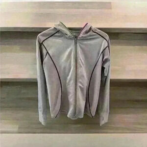 TITLE NINE Women’s Regulator Hoodie Full Zip Two Tone Zipper Lavender Sz S Small